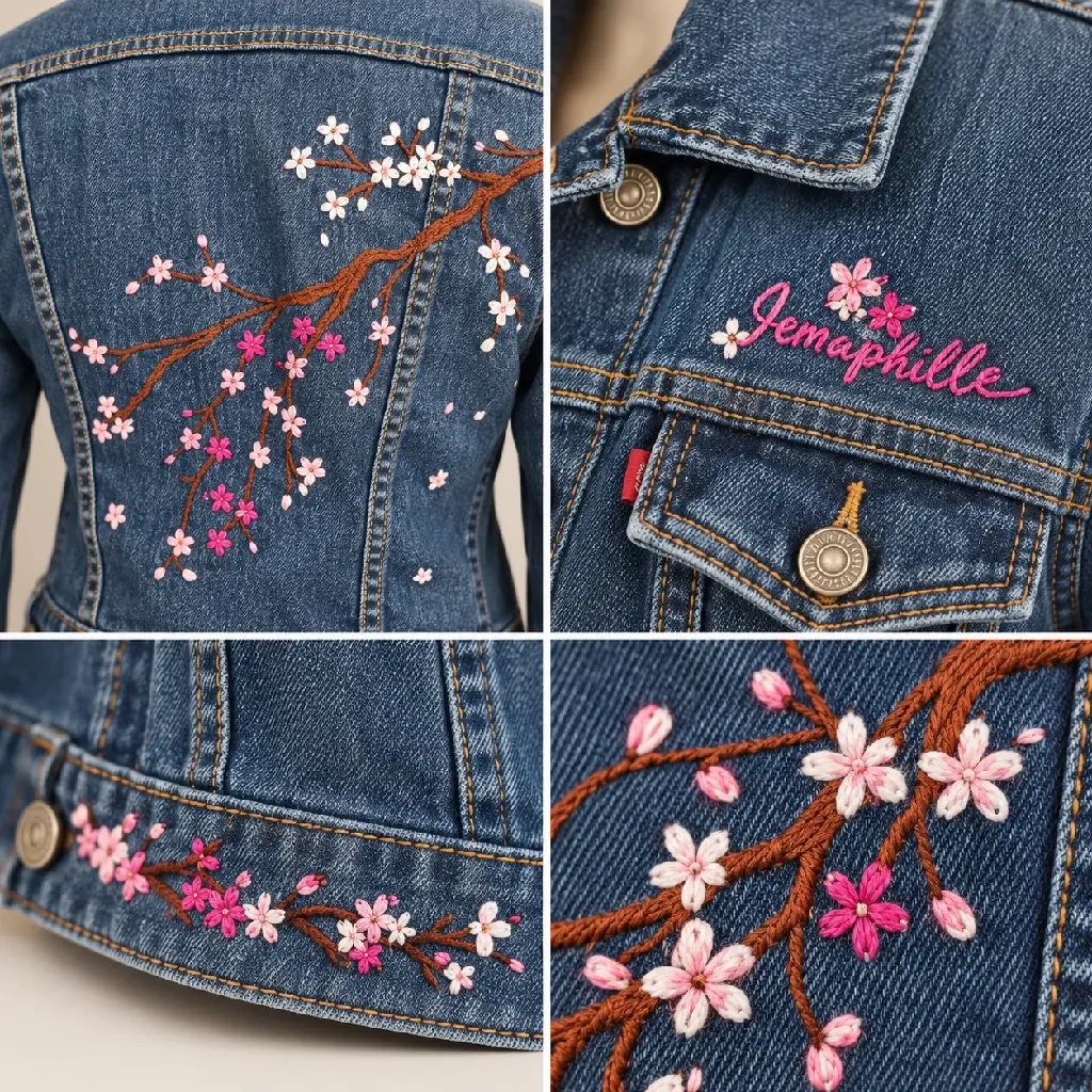 Chaqueta bordada Mary detalle