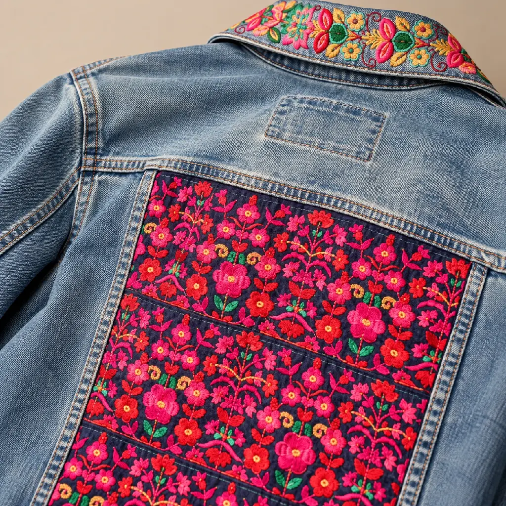 Chaqueta aplique detalle